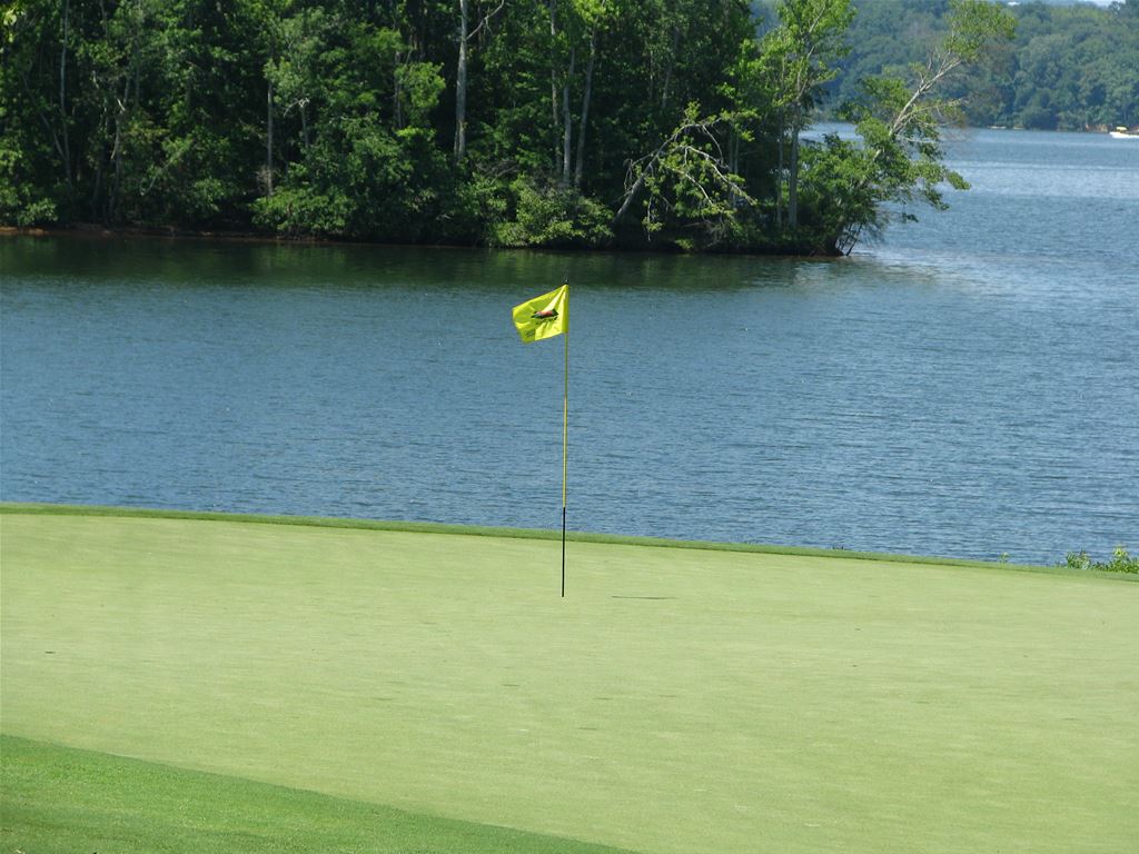 The Bear Trace at Harrison Bay Golf Course Maintenance: Painting the greens